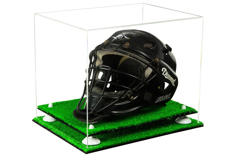 catchers or goalie helmet display case for sale at better display cases