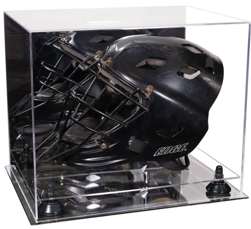 hocket mask display case for sale at better display cases