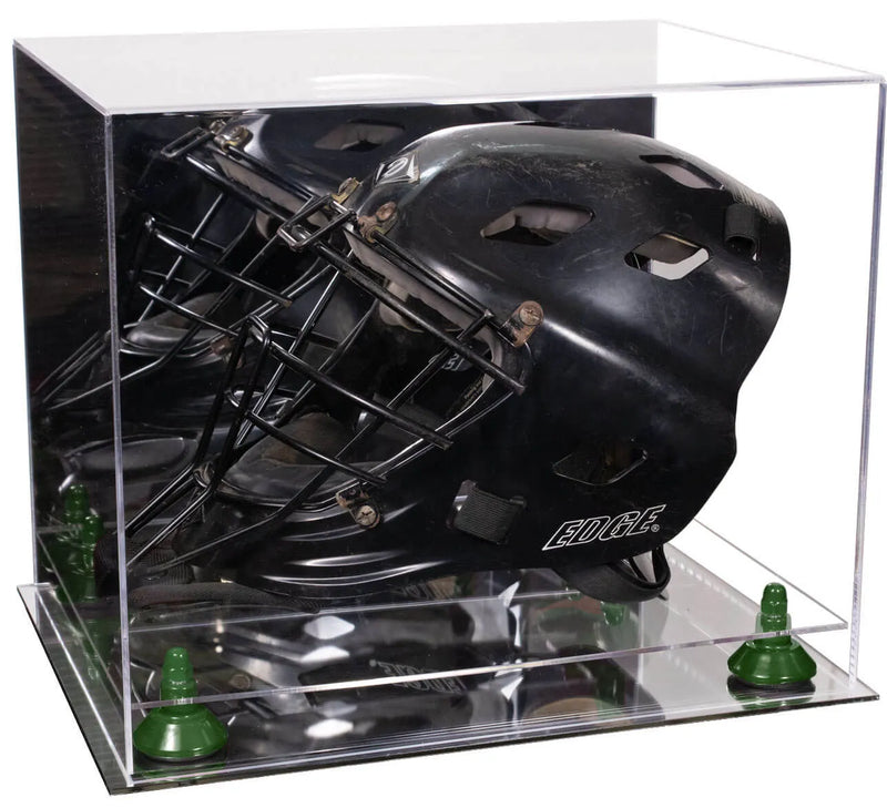 hocket mask display case for sale at better display cases