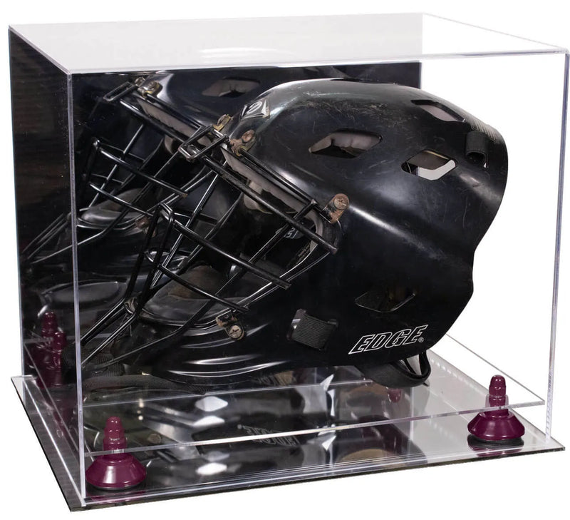 goalie mask display case for sale at better display cases