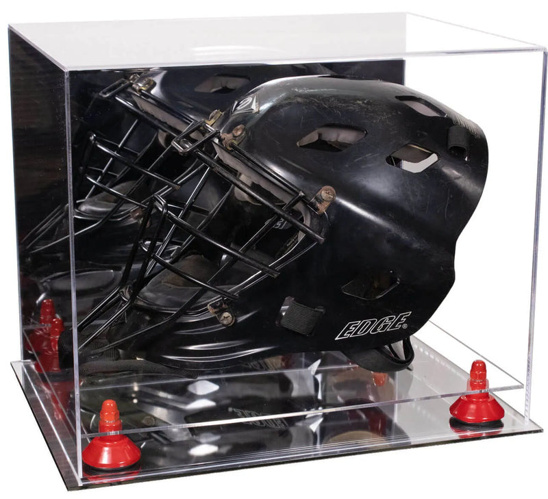 goalie mask display case for sale at better display cases