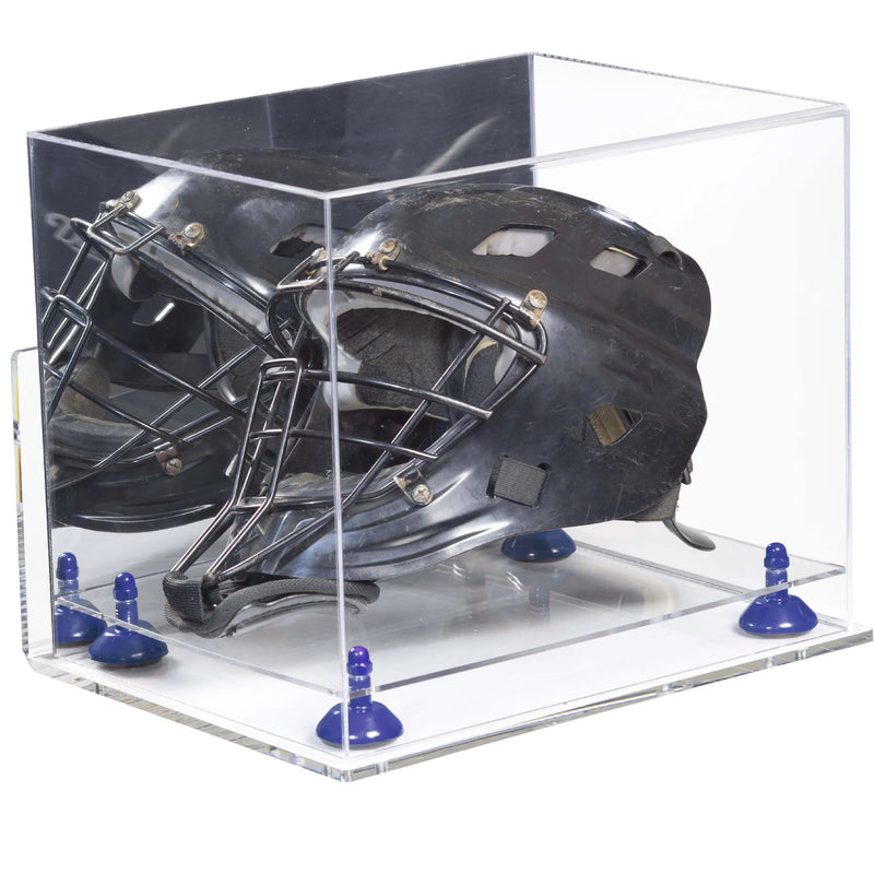 hocket mask display case for sale at better display cases