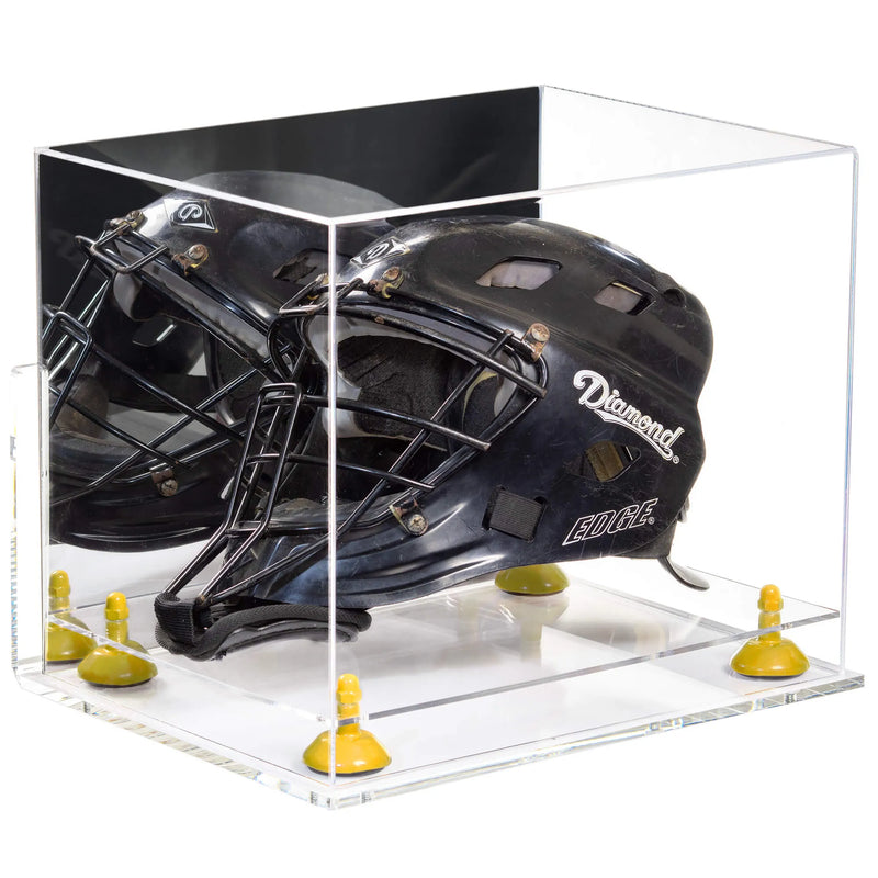 hocket mask display case for sale at better display cases