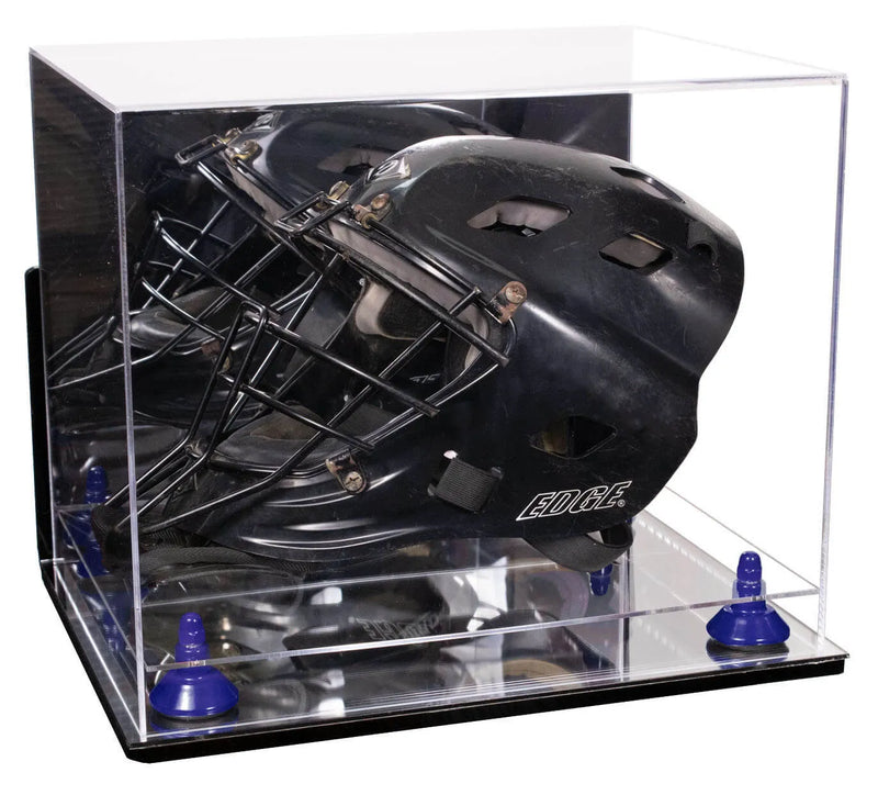 hocket mask display case for sale at better display cases