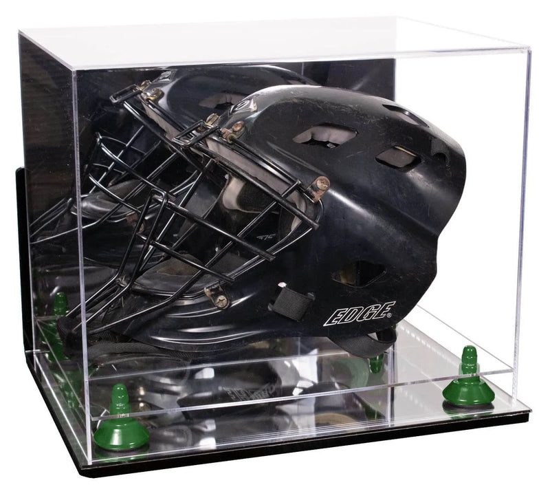 hocket mask display case for sale at better display cases