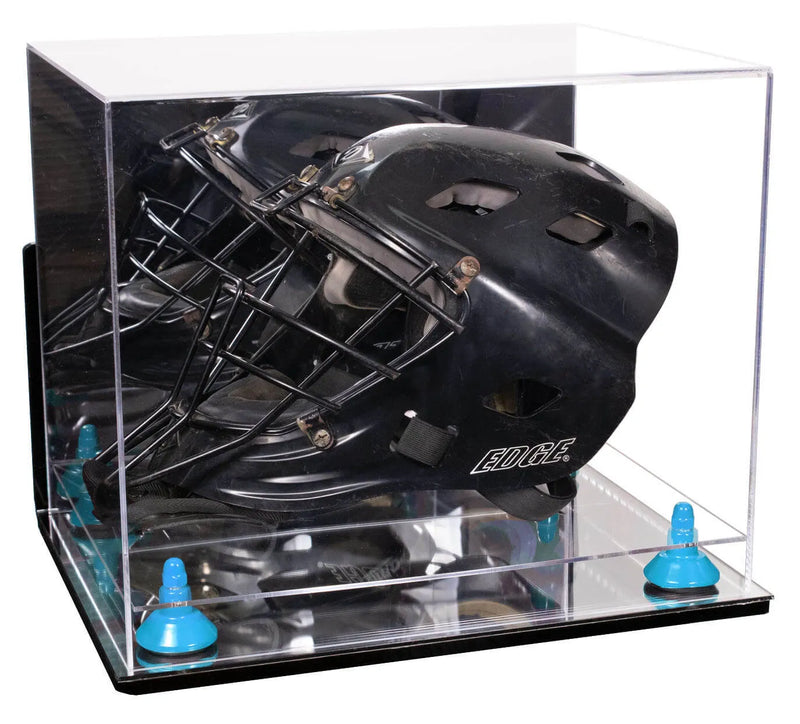 goalie mask display case for sale at better display cases