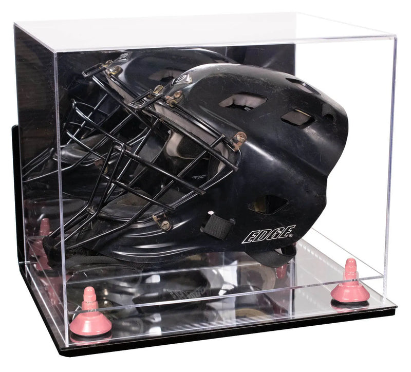 hocket mask display case for sale at better display cases