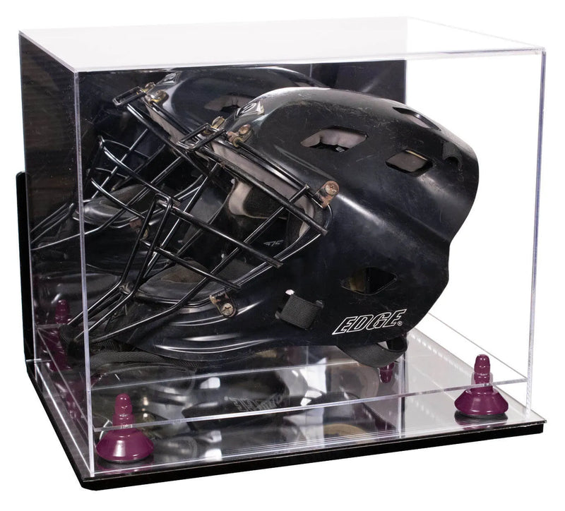 goalie mask display case for sale at better display cases