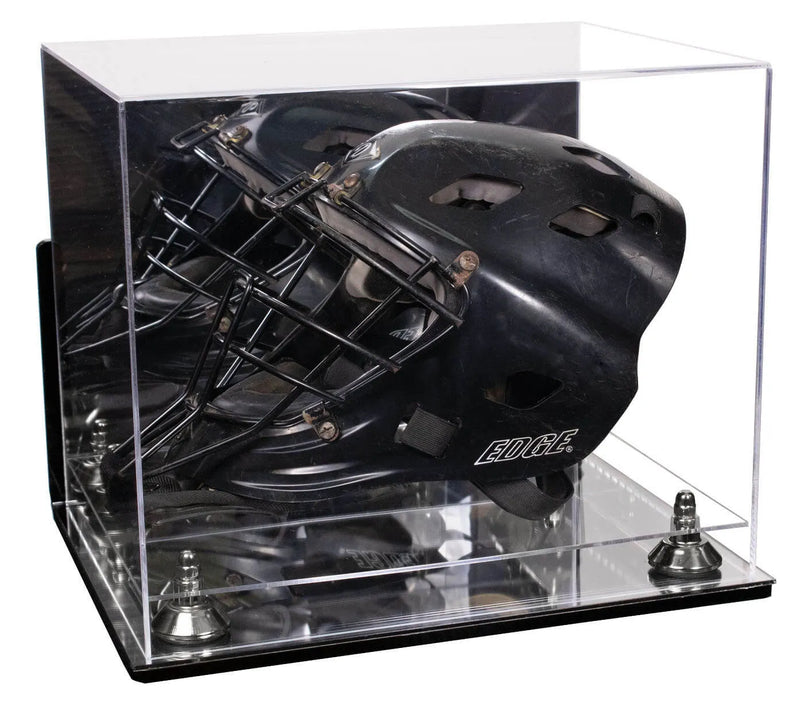 goalie mask display case for sale at better display cases