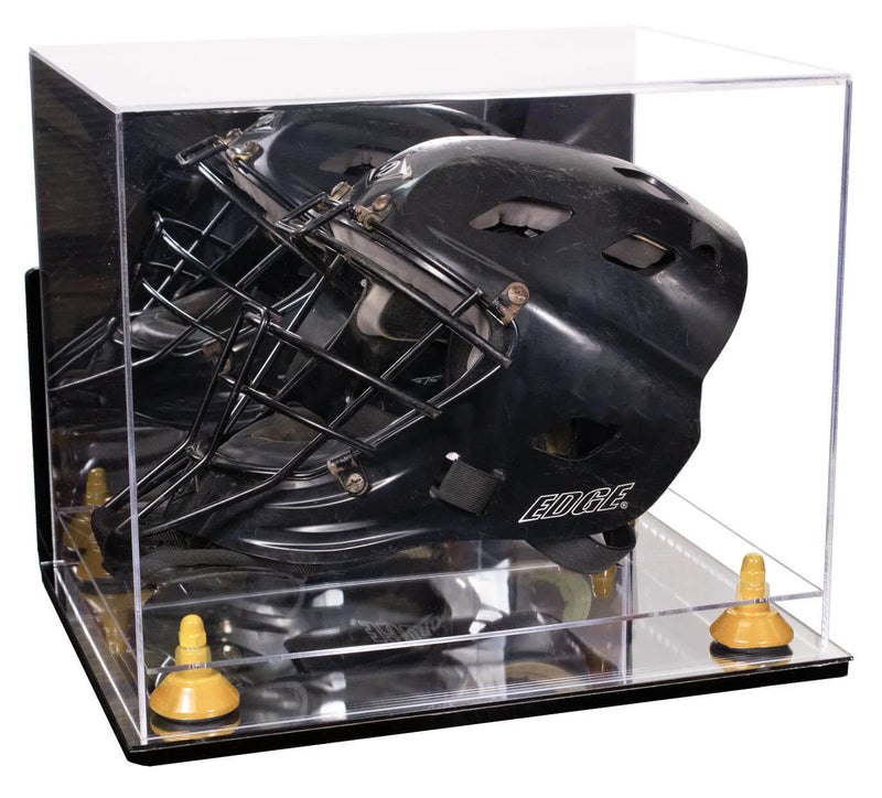 goalie mask display case for sale at better display cases