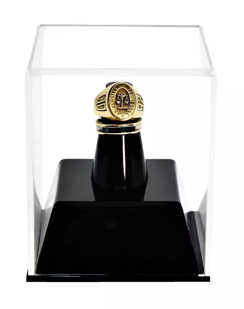 clear Acrylic Championship Ring Display Case for sale on better display cases