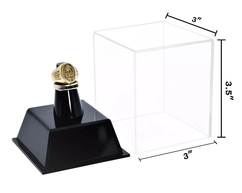 clear Acrylic Championship Ring Display Case for sale on better display cases