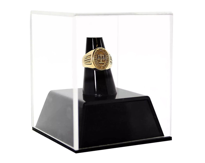 clear Acrylic Championship Ring Display Case for sale on better display cases