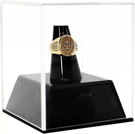 clear Acrylic Championship Ring Display Case for sale on better display cases