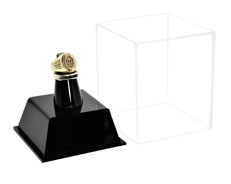 clear Acrylic Championship Ring Display Case for sale on better display cases