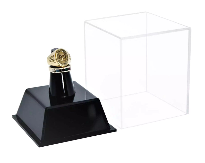 clear Acrylic Championship Ring Display Case for sale on better display cases