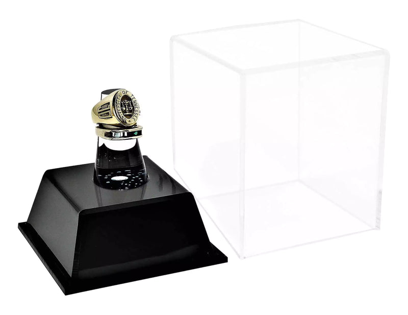 clear Acrylic Championship Ring Display Case for sale on better display cases