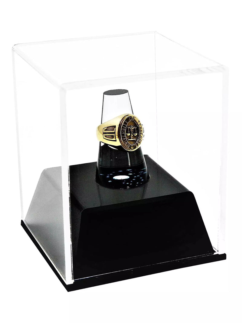 clear Acrylic Championship Ring Display Case for sale on better display cases