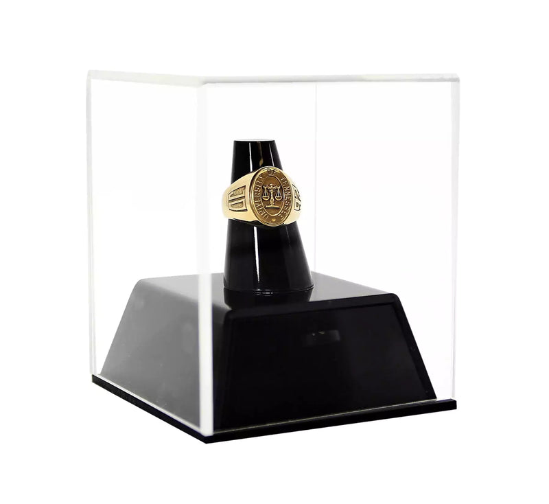 clear Acrylic Championship Ring Display Case for sale on better display cases