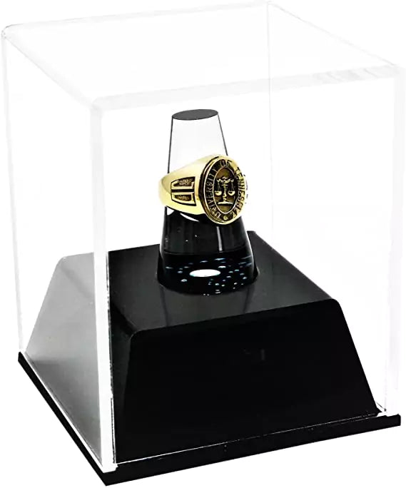 clear Acrylic Championship Ring Display Case for sale on better display cases