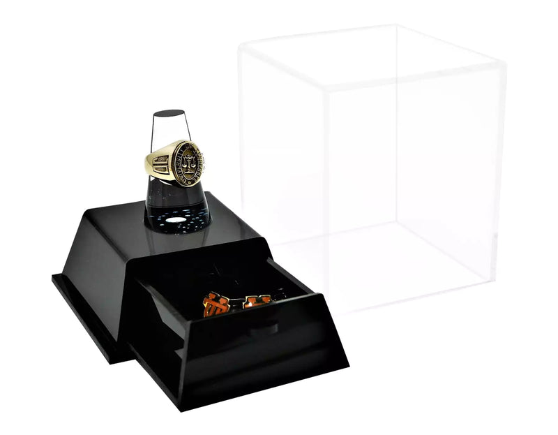 clear Acrylic Championship Ring Display Case for sale on better display cases