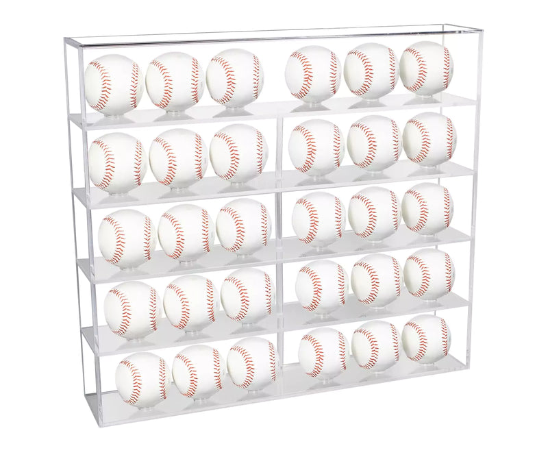 Clear Acrylic Table Top Baseballs Display Case with 5 Shelves (A123A)