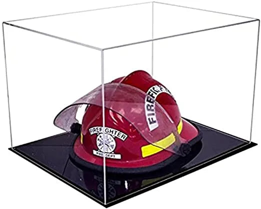 fireman helmet display case for sale at better display cases