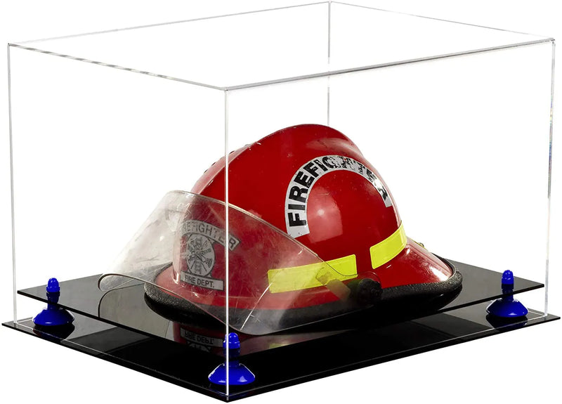 fireman helmet display case for sale at better display cases