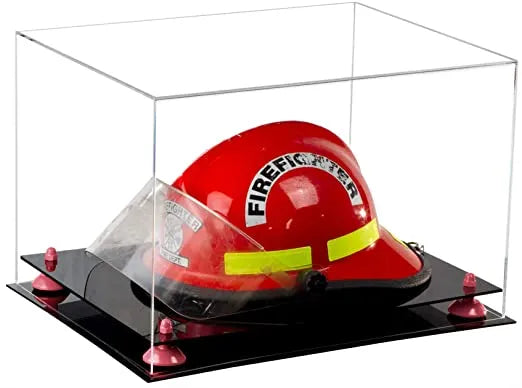 fireman helmet display case for sale at better display cases