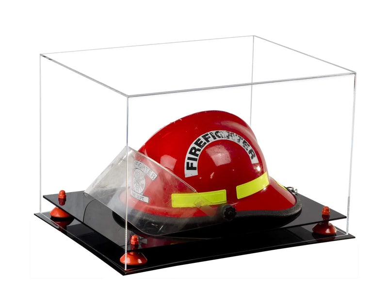 fireman helmet display case for sale at better display cases