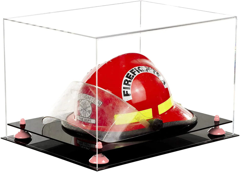 fireman helmet display case for sale at better display cases