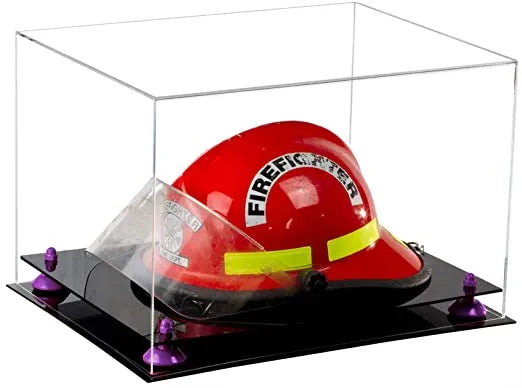 fireman helmet display case for sale at better display cases