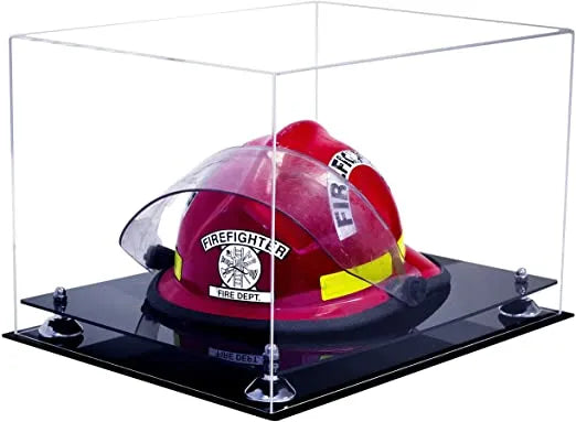 fireman helmet display case for sale at better display cases