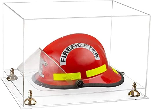 fireman helmet display case for sale at better display cases