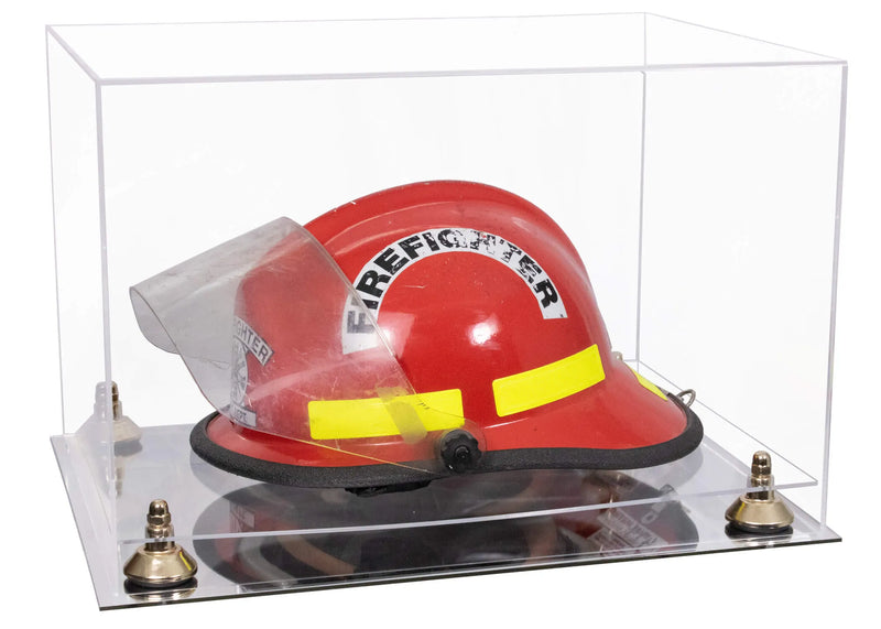 fireman helmet display case for sale at better display cases