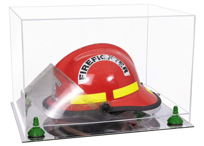 fireman helmet display case for sale at better display cases