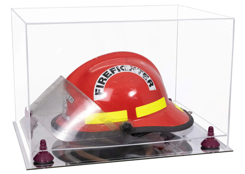 fireman helmet display case for sale at better display cases