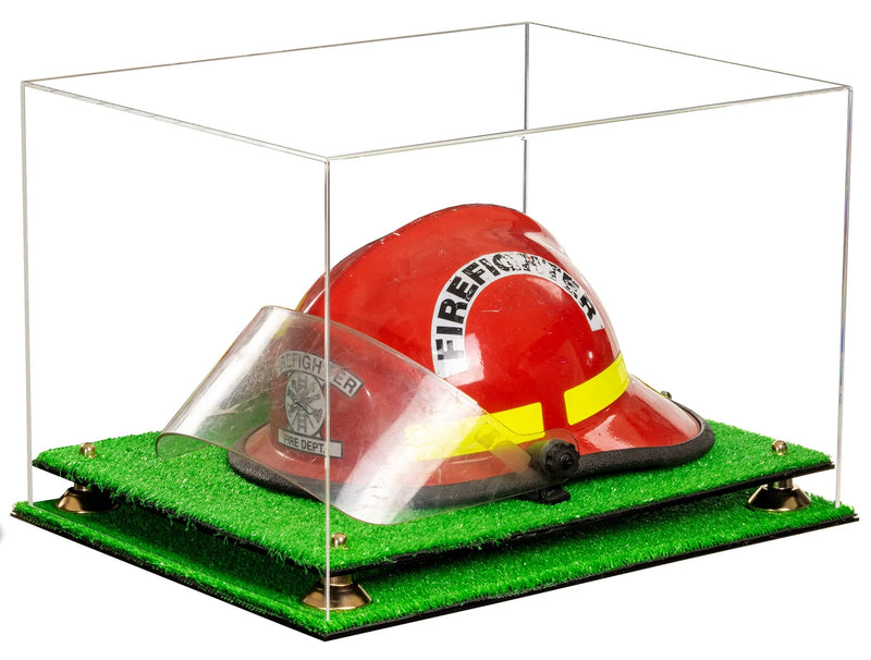 fireman helmet display case for sale at better display cases