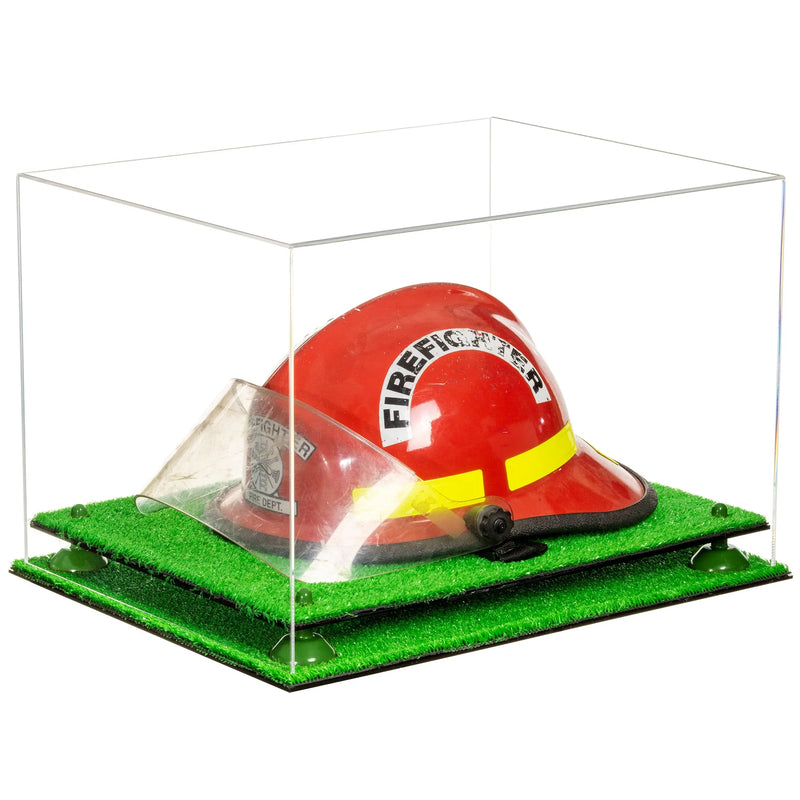 fireman helmet display case for sale at better display cases