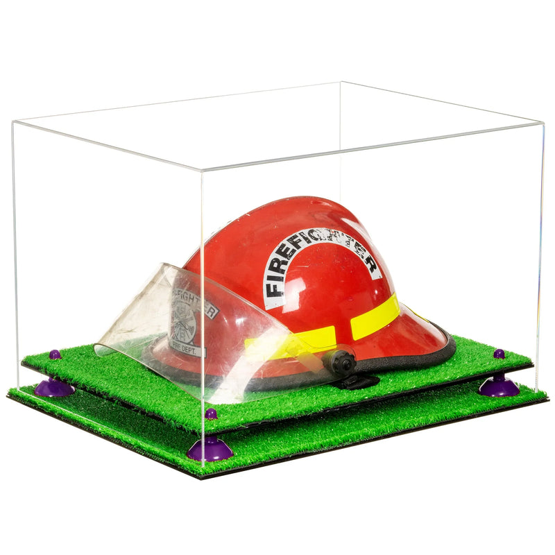 fireman helmet display case for sale at better display cases