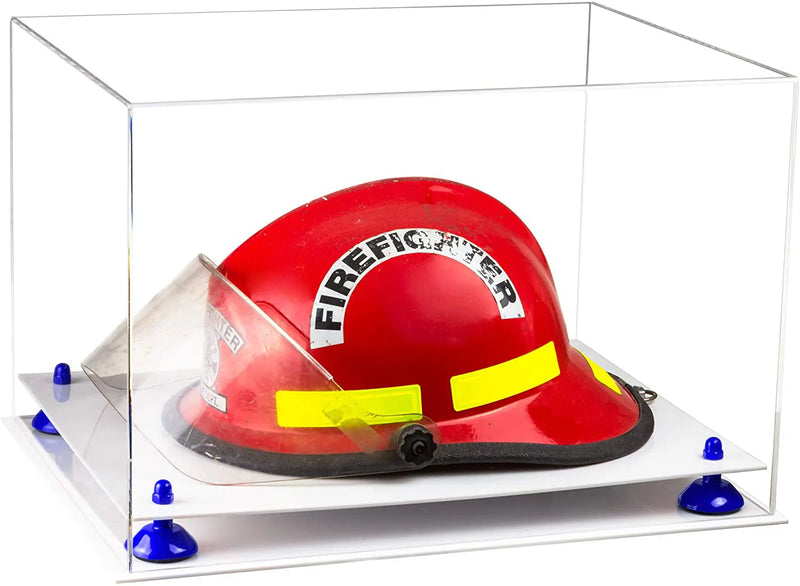 fireman helmet display case for sale at better display cases