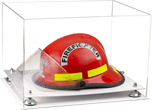 fireman helmet display case for sale at better display cases