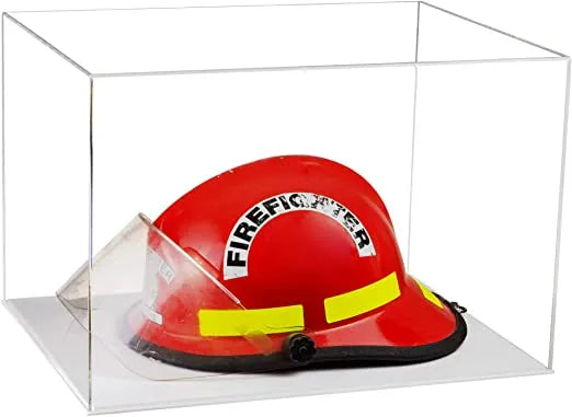 fireman helmet display case for sale at better display cases