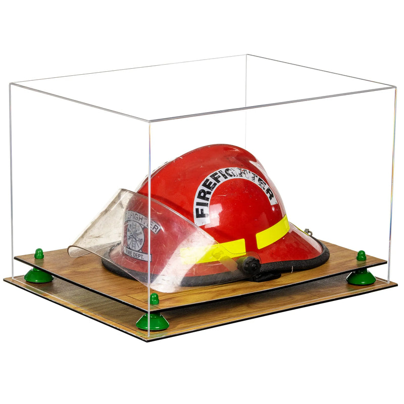 fire helmet stand for sale at better display cases