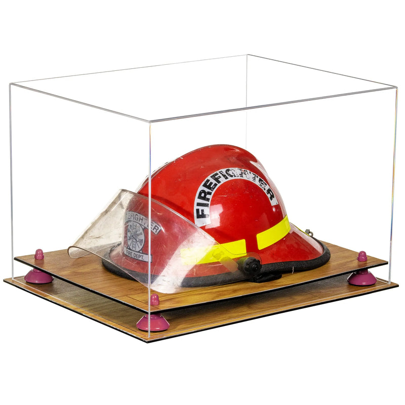 fire helmet stand for sale at better display cases