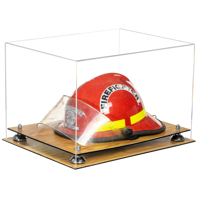 fire helmet stand for sale at better display cases