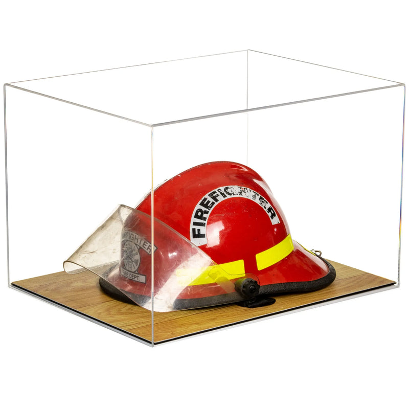 fire helmet stand for sale at better display cases