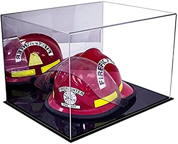 fireman helmet display case for sale at better display cases