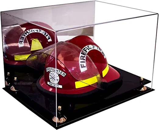 fireman helmet display case for sale at better display cases