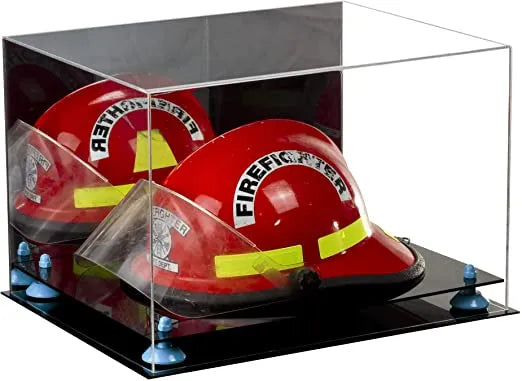 fireman helmet display case for sale at better display cases